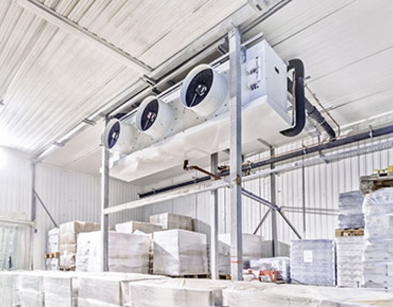 Reference cold storage and industrial refrigeration