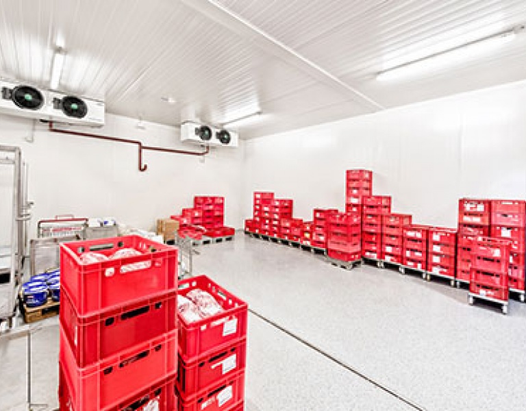 Reference cold storage and industrial refrigeration