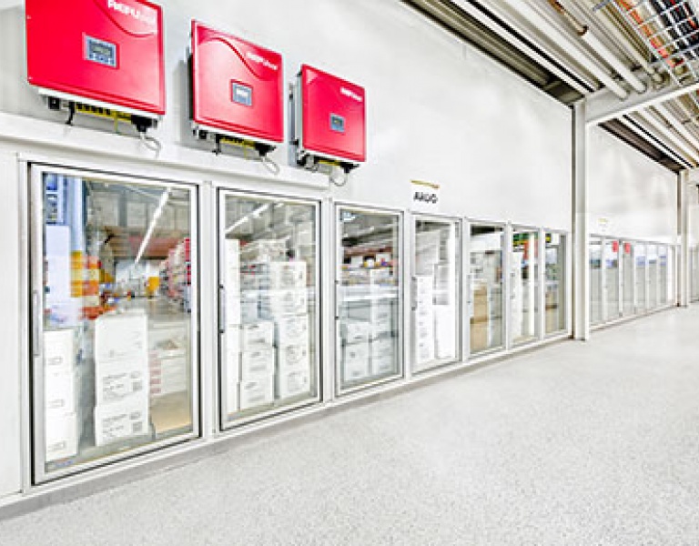 Reference cold storage and industrial refrigeration